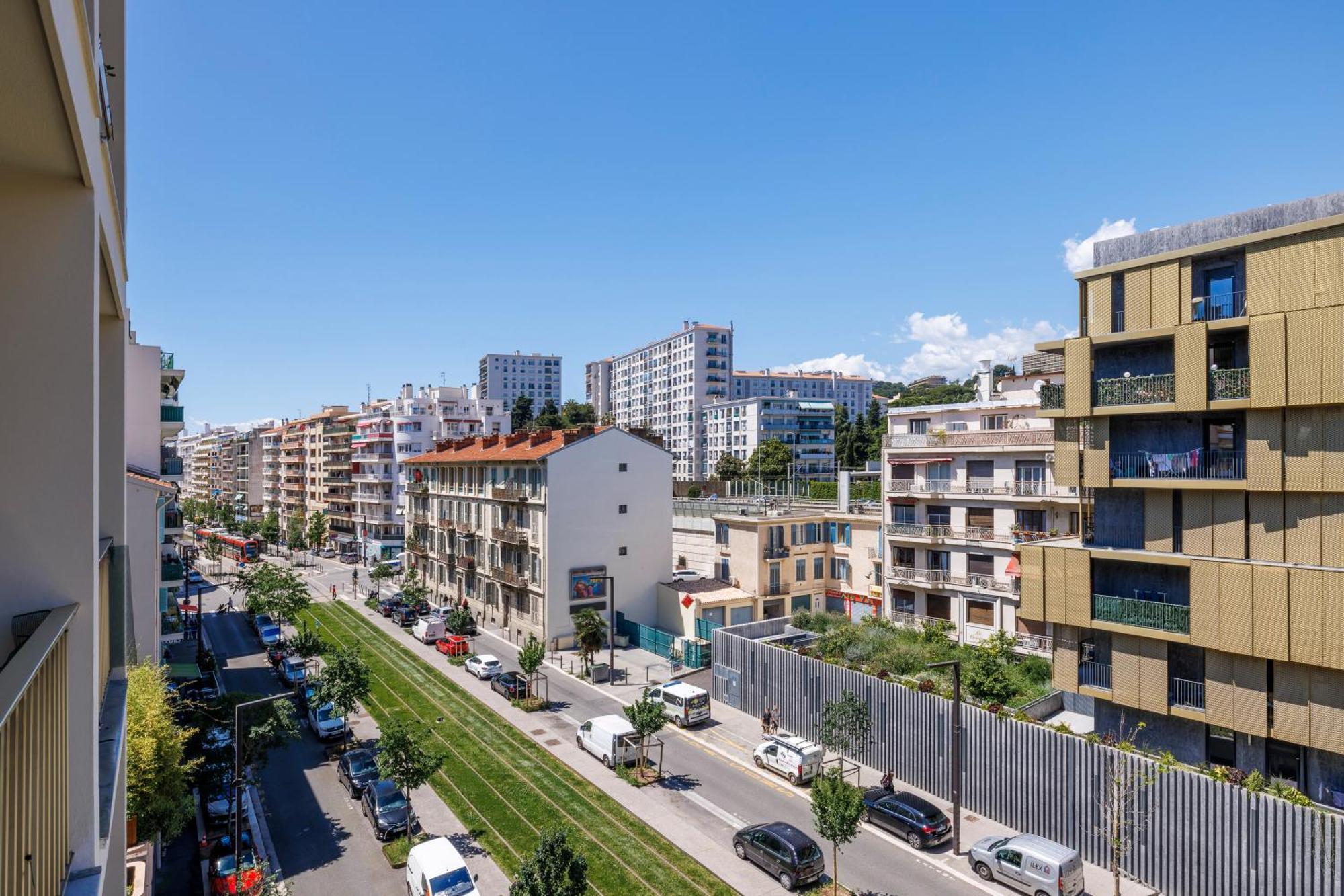 Elegant Studio Avec Terrasse Proche Mer Tramway Nizza Esterno foto