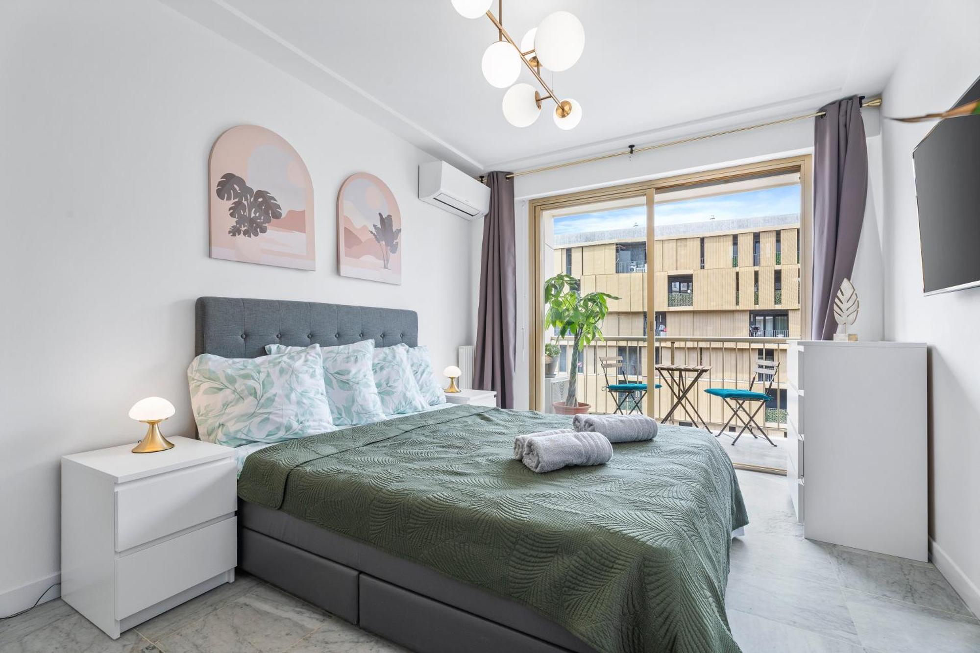 Elegant Studio Avec Terrasse Proche Mer Tramway Nizza Esterno foto