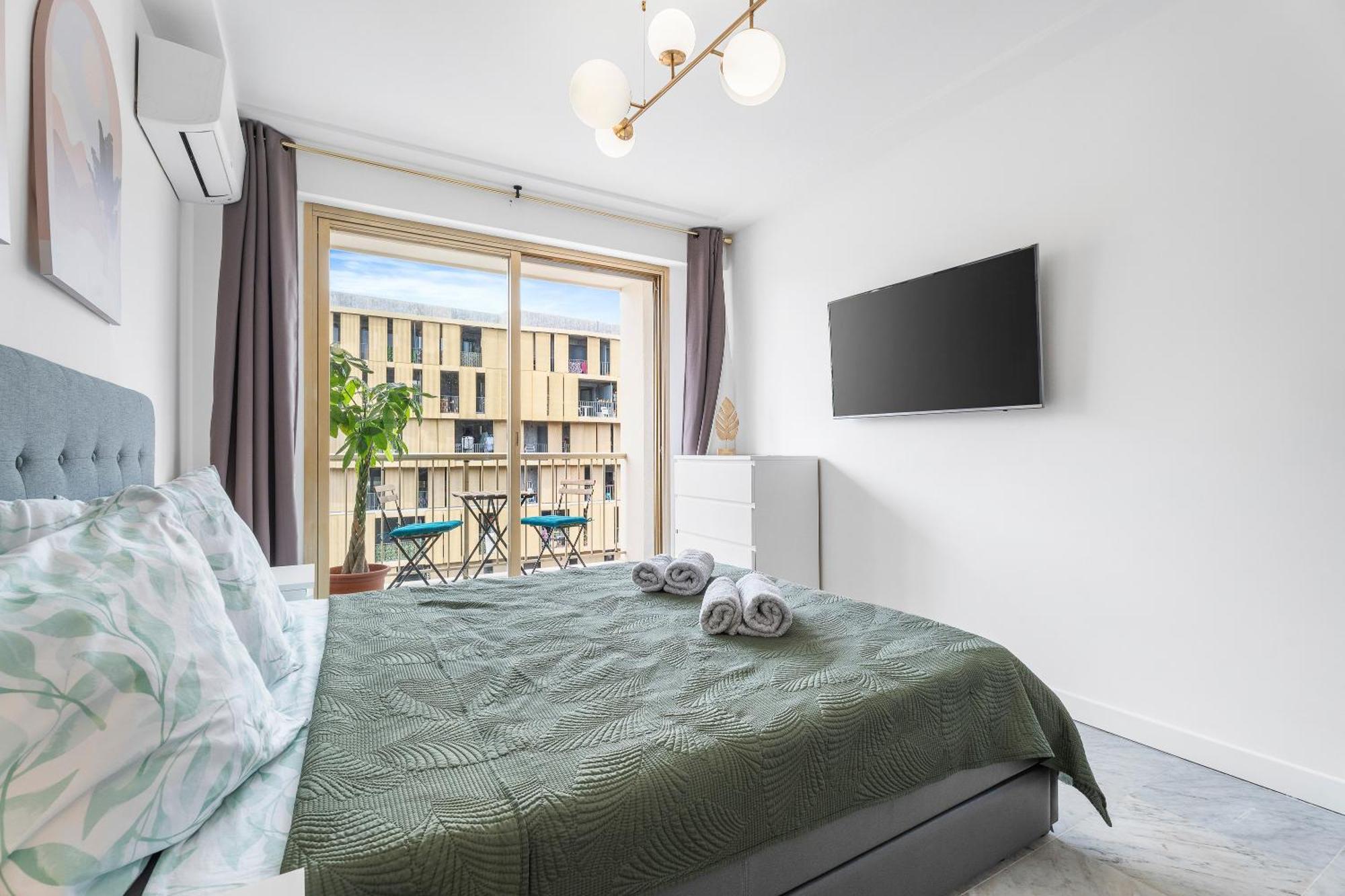 Elegant Studio Avec Terrasse Proche Mer Tramway Nizza Esterno foto